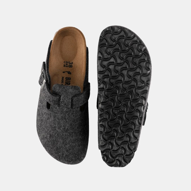 Birkenstock Boston Wool Unisex Anthracite