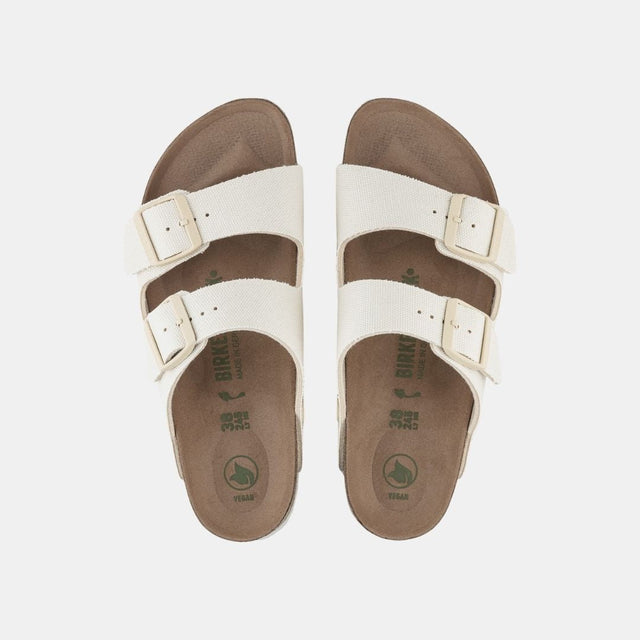 Birkenstock Arizona Vegan Rivet Logo Women's Eggshell