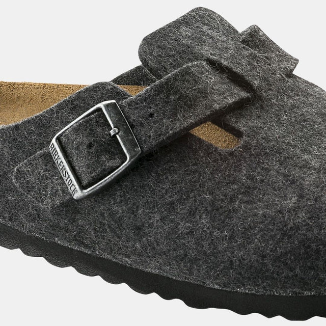 Birkenstock Boston Wool Unisex Anthracite