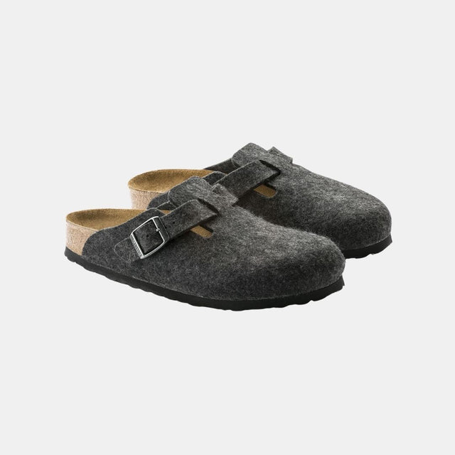 Birkenstock Boston Wool Unisex Anthracite