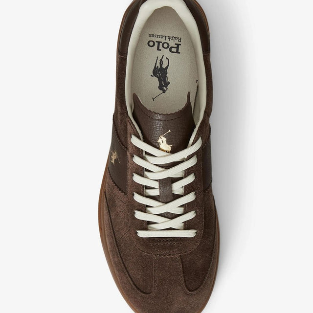 Polo Ralph Lauren Heritage Aera Suede Sneaker Chocolate Brown