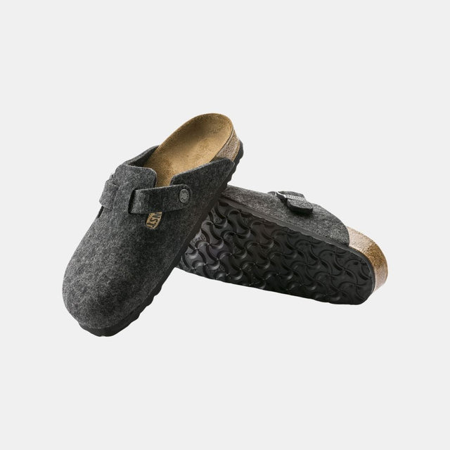 Birkenstock Boston Wool Unisex Anthracite