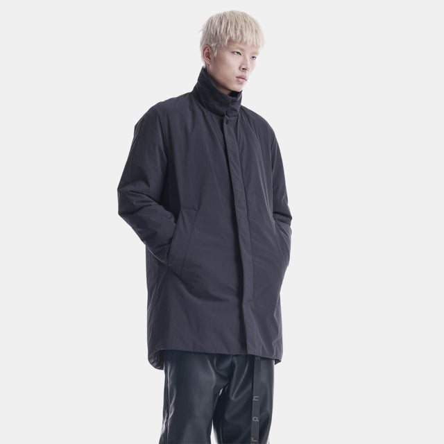 Krakatau Bleriot Trench Coat Qm549 Dark Night