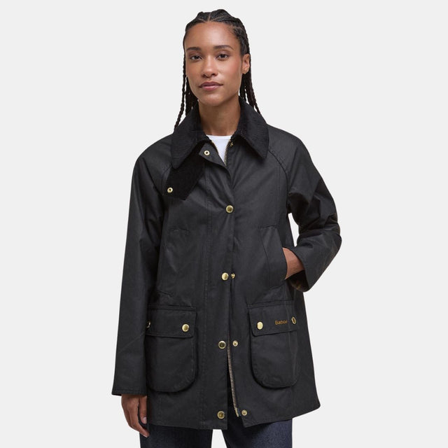 Barbour Modern Beadnell Waxed Jacket Classic Black