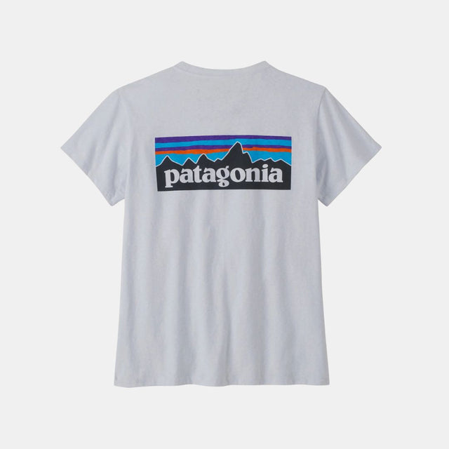 Patagonia Women's P-6 Logo Responsibili-Tee White