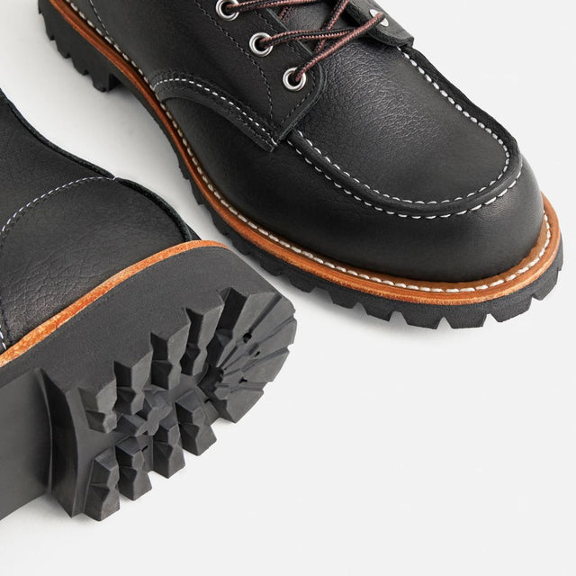Red Wing Shoes 2949 Roughneck Moc Toe Black Oil Slick