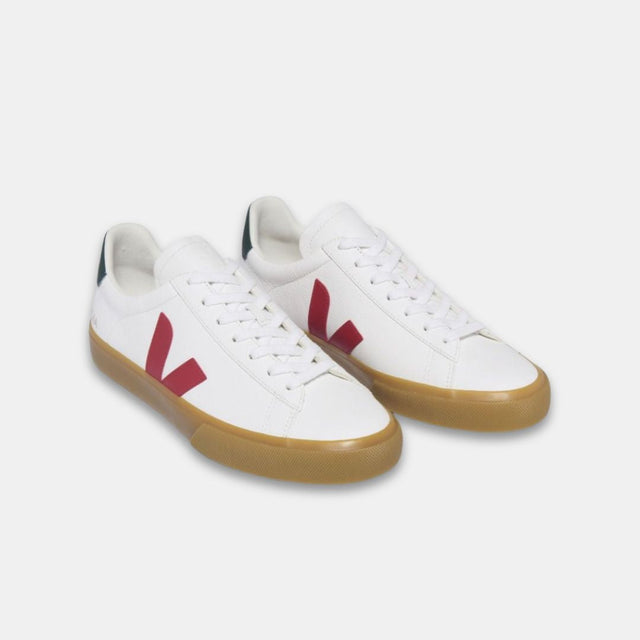 Veja Men's Campo Leather Extra White Pekin Poker
