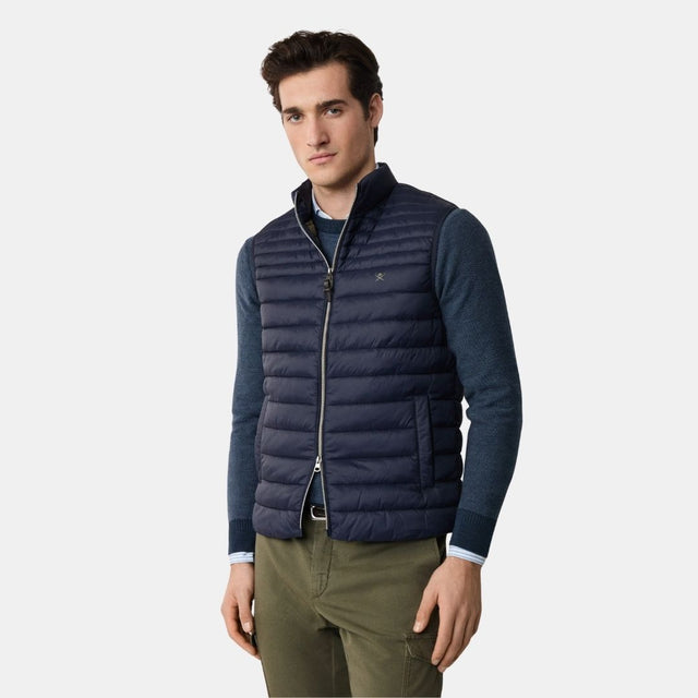 Hackett London Ultra Lw Gilet Midnight Blue