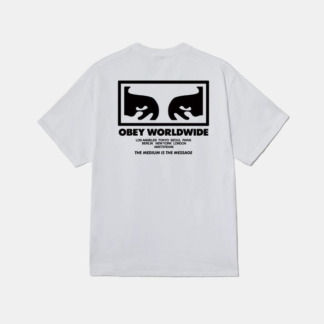 Obey The Medium Is The Message White