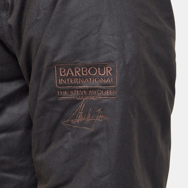 Barbour International Merchant Waxed Jacket Olive