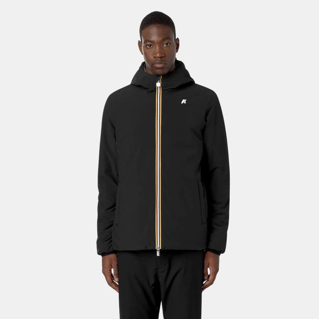K-Way Jack St Warm Reversible Black Pure & Green Blackish