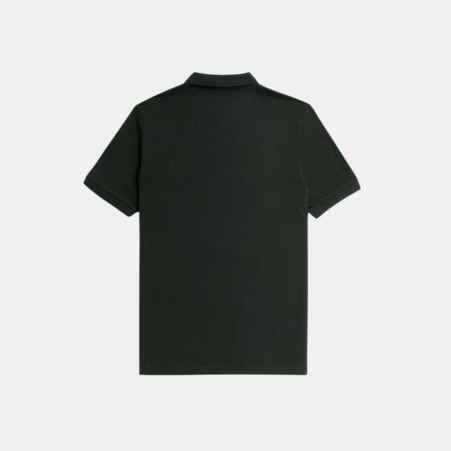 Fred Perry M6000 Plain Shirt Night Green & Snow White