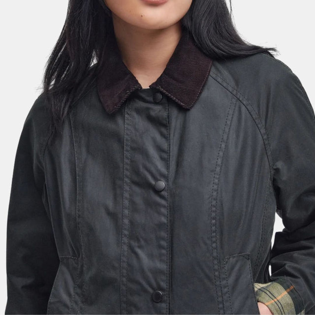 Barbour Beadnell Waxed Jacket Sage