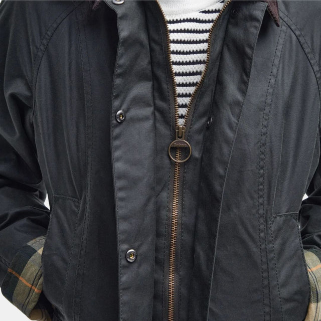 Barbour Beadnell Waxed Jacket Sage