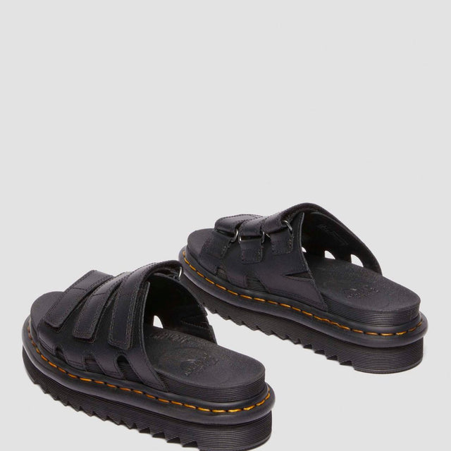 Dr. Martens Raine Slide Athena Leather Black Women's Sandal