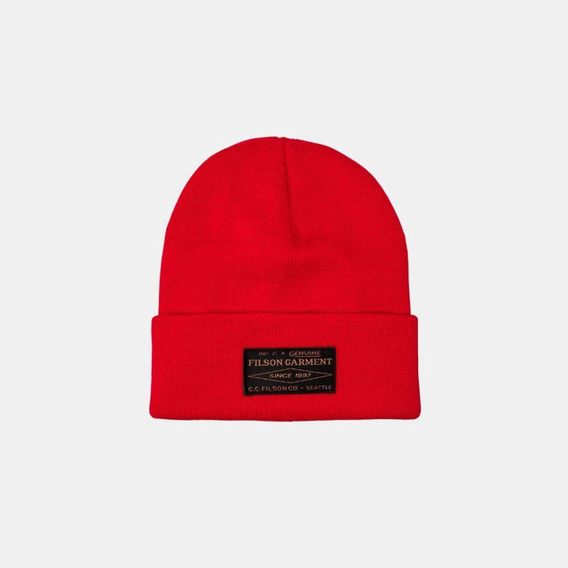Filson Ballard Watch Cap Red