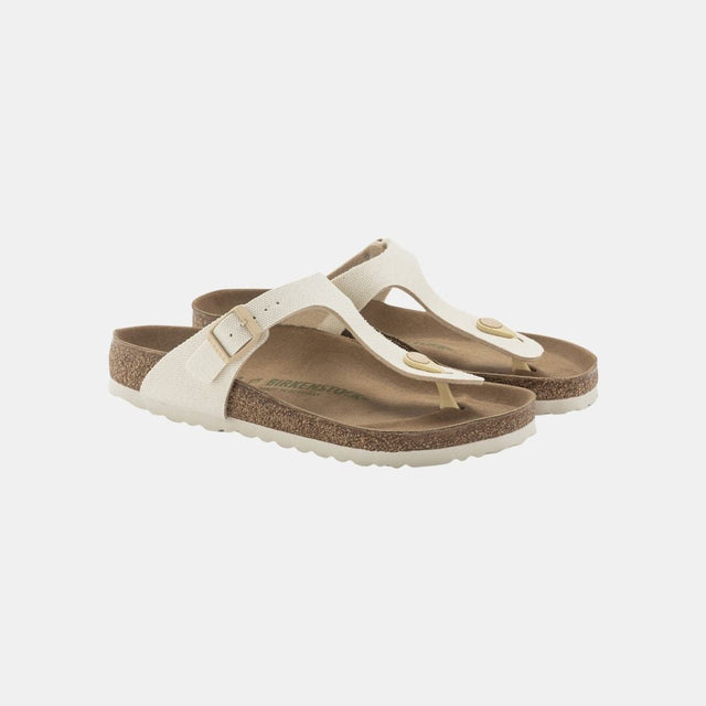Birkenstock Gizeh Vegan Rivet Logo Women's Eggshell