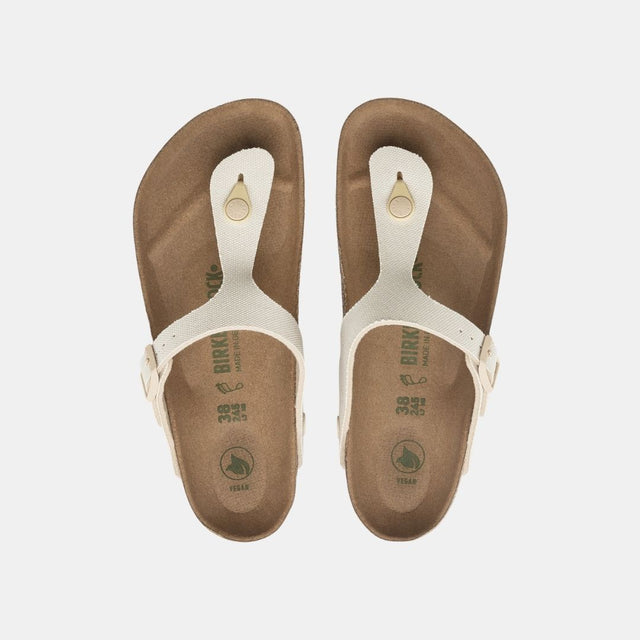 Birkenstock Gizeh Vegan Rivet Logo Women's Eggshell