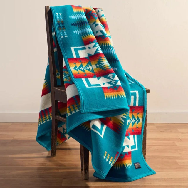 Pendleton Chief Joseph Jacquard Robe Turquoise