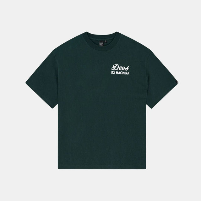 Deus Ex Machina Biarritz Sign Tee Racing Green
