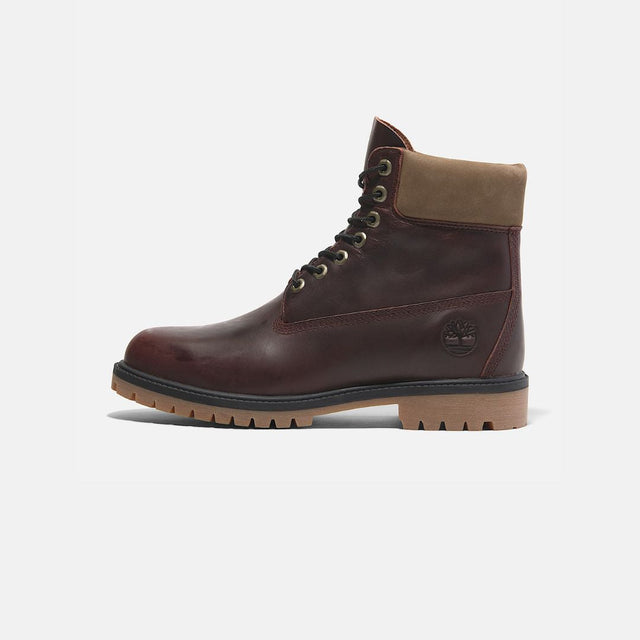 Timberland Premium 6 In Lace Waterproof Boot Burgundy Full Grain