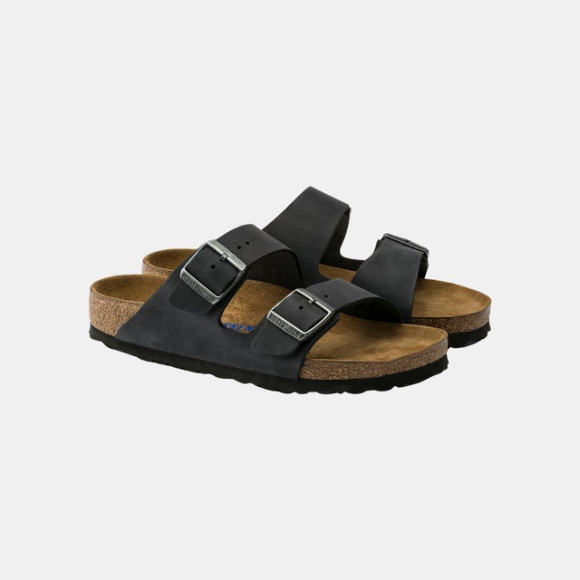 Birkenstock Arizona Soft Footbed Oiled Leather Men's Black