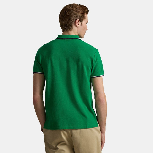 Polo Ralph Lauren Custom Slim Fit Mesh Polo Shirt Green