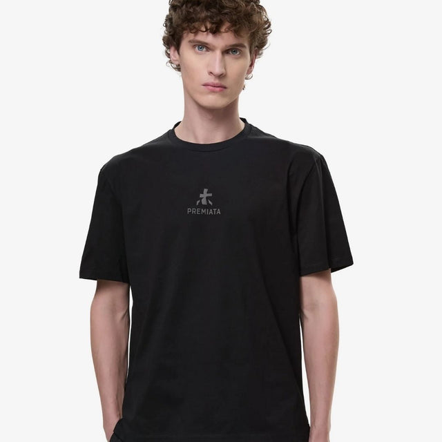Premiata Cotton T-Shirt Bonded Black