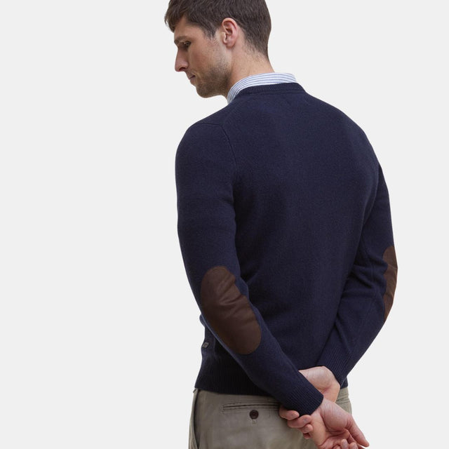 Barbour Essential Crew-Neck Jumper Navy