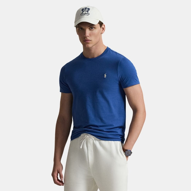 Polo Ralph Lauren Custom Slim Fit Jersey Crewneck T-Shirt Blue
