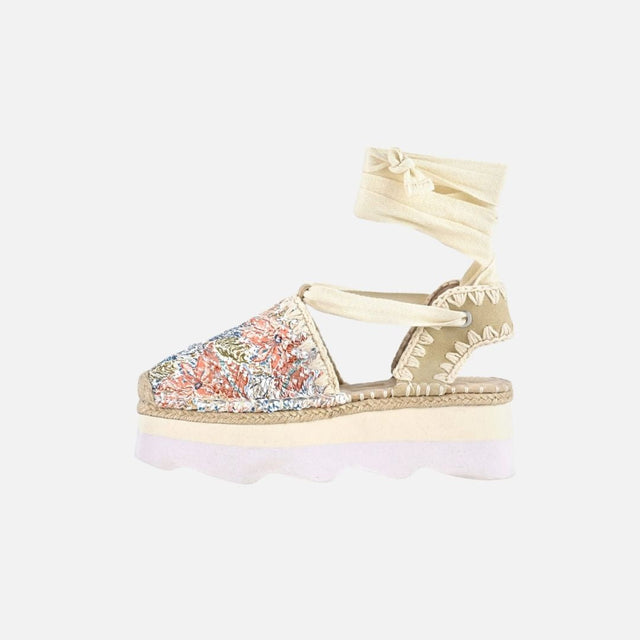 Mou Espa – Sandalen mit Pailletten in Nude