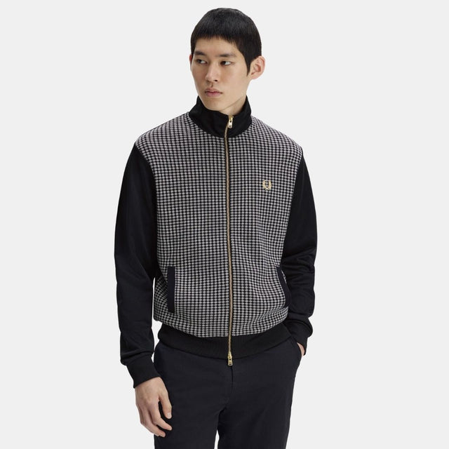 Fred Perry Knitted Front Track Black