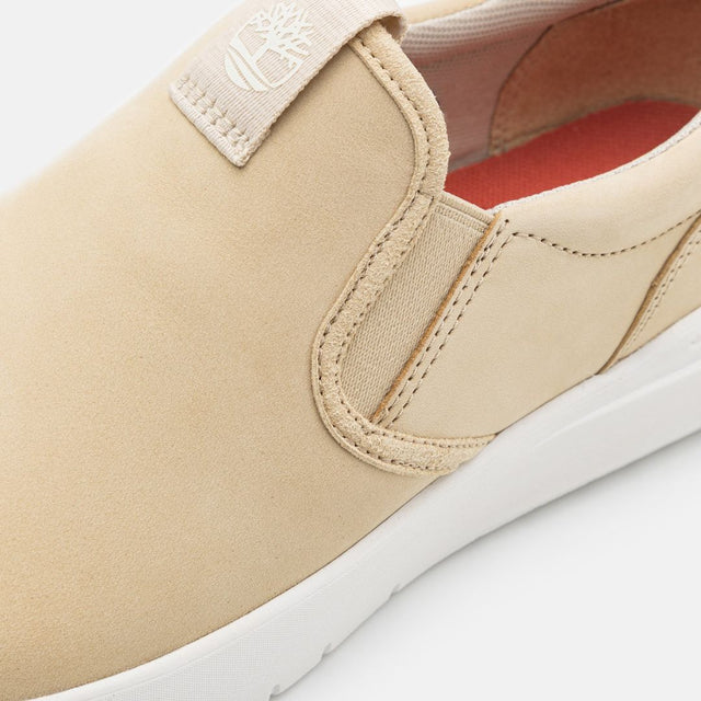 Timberland Seneca Bay Low Slip On Sneaker Light Beige Nubuck