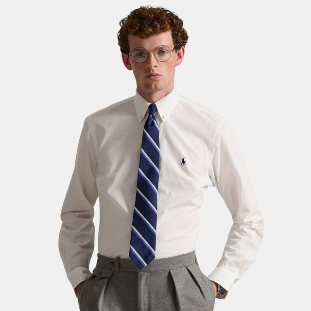 Polo Ralph Lauren Custom Fit Stretch Poplin Shirt White