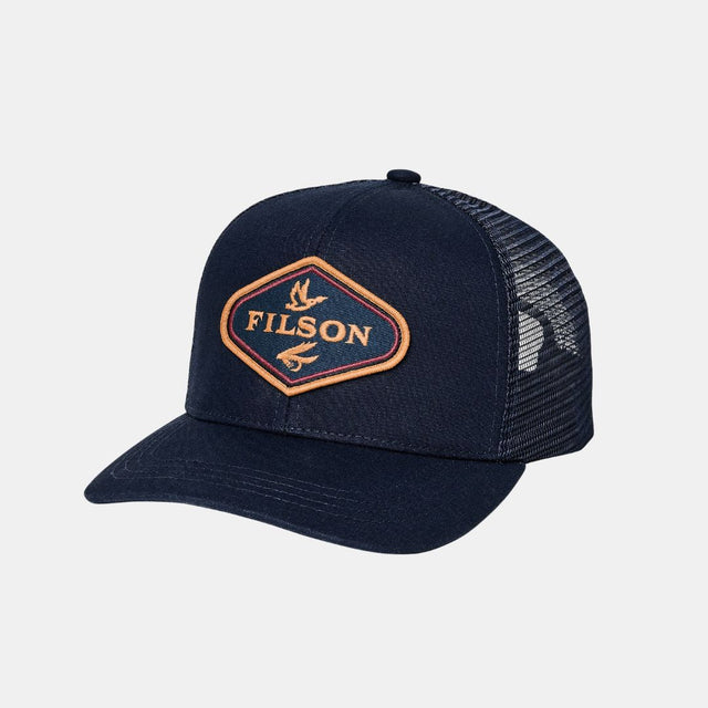 Filson Logger Mesh Cap Navy Fowl Fly
