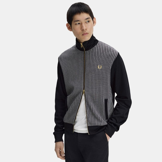 Fred Perry Knitted Front Track Black