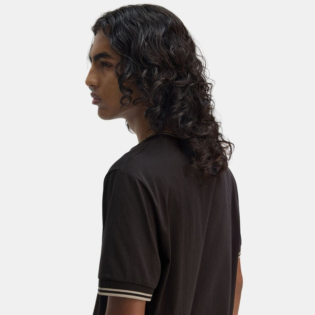 Fred Perry T-Shirt Twin Tipped Anchor Grey Oatmeal