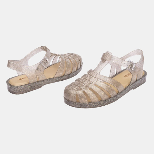 Melissa Possession Holidays Beige Silver Glitter