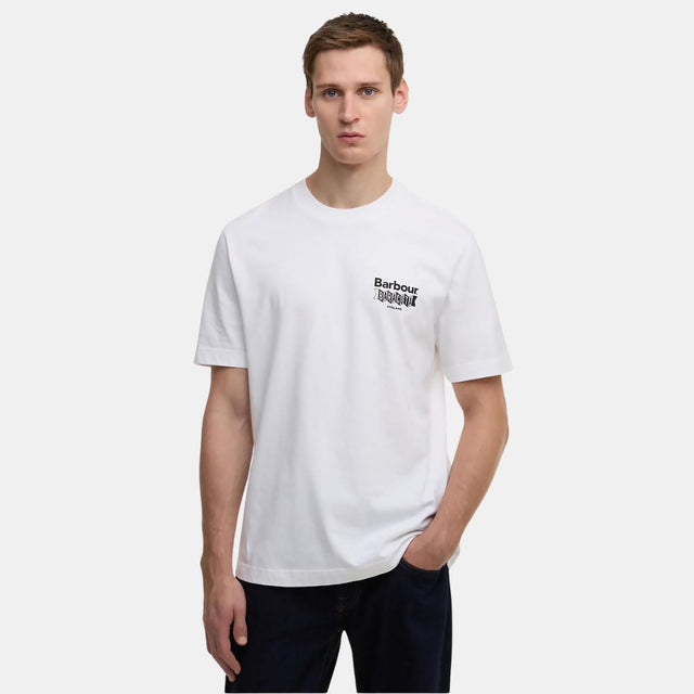 Barbour x Baracuta All Nighter Tee Cotton Jersey White