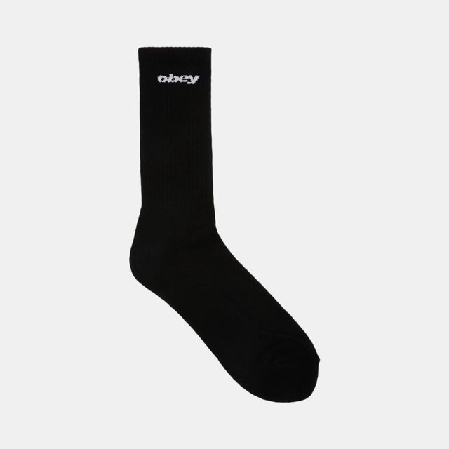 Obey Sports Logo Socks Black
