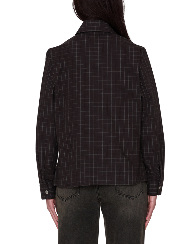 Obey Dana Shirt Jacket Brown Multi