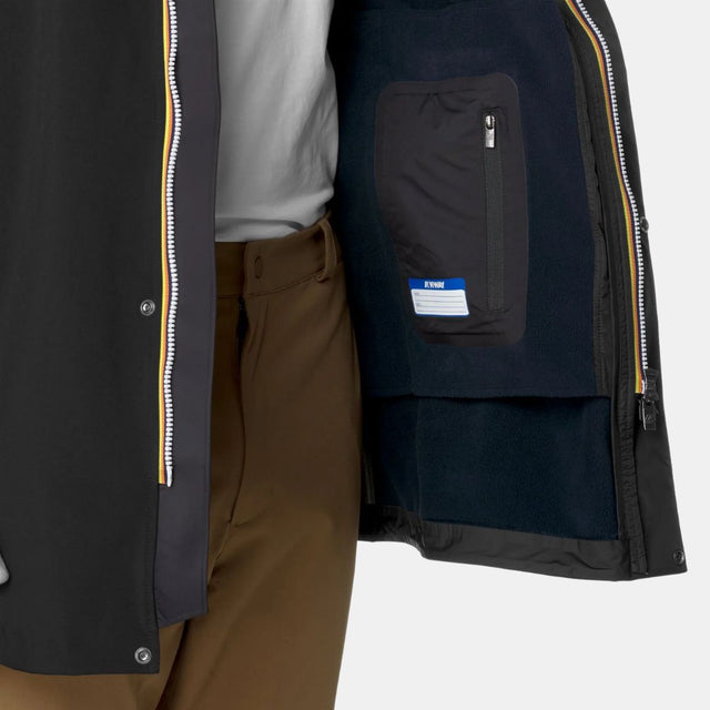 K-Way Marlyn Bonded Black & Blue Depth