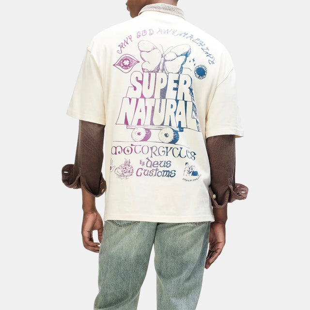 Deus Ex Machina Temple Torque Os Tee Dirty White
