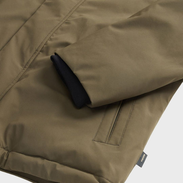 Woolrich Men's Stretch Nylon Jacket With Padding And Removable Hood Dark Green