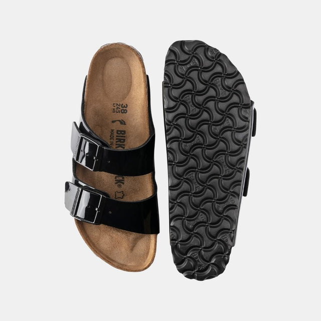 Birkenstock Arizona Birko-Flor Enamel Unisex Patent Black