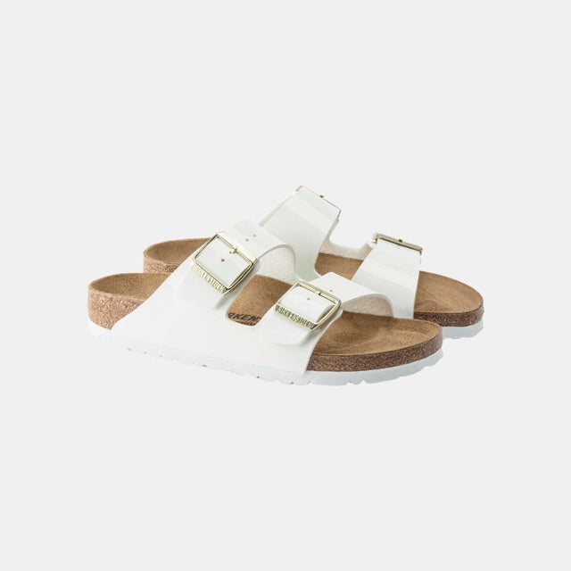 Birkenstock Arizona Birko-Flor Enamel Women's Patent White