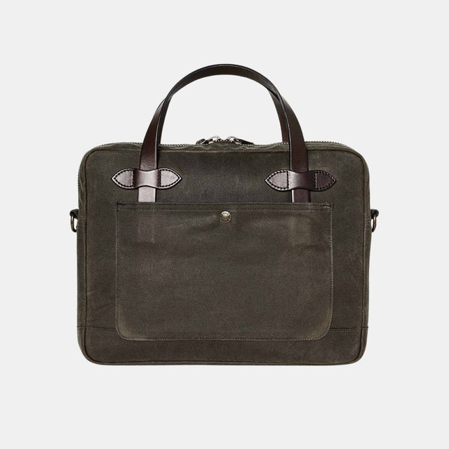 Filson Tin Cloth Compact Briefcase Otter Green