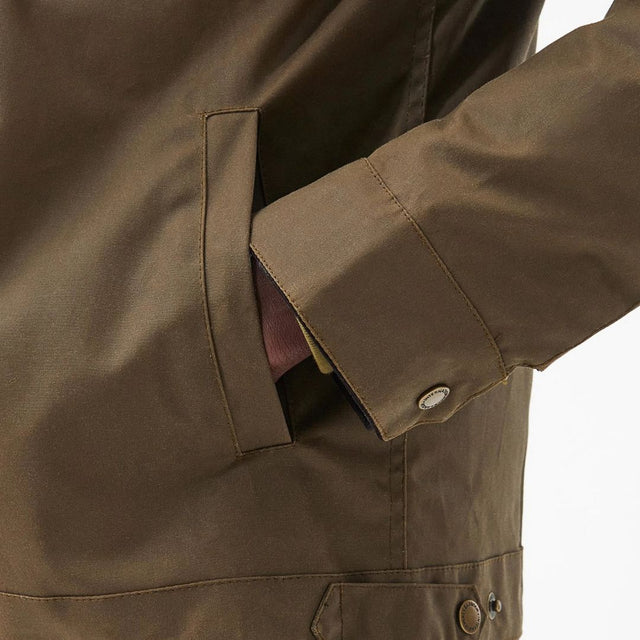 Barbour International Workers Waxed Jacket Sand