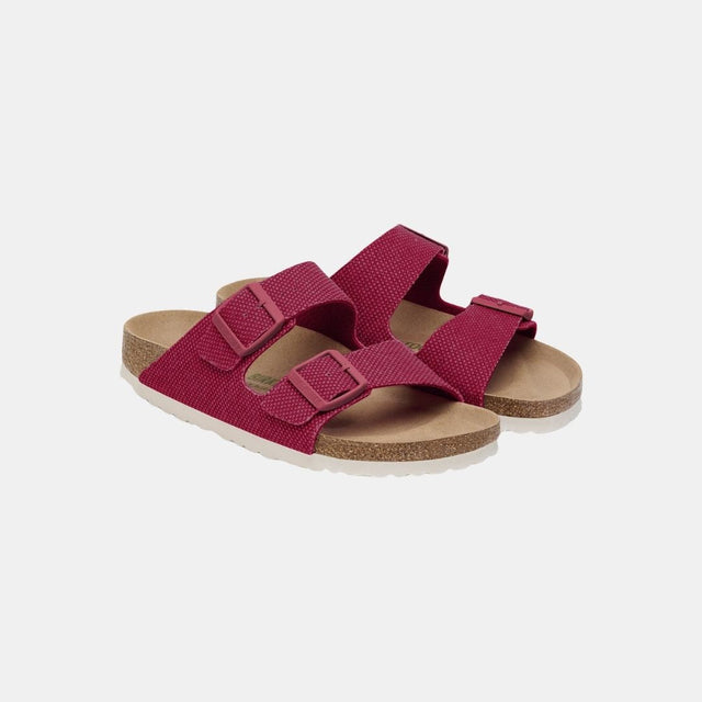 Birkenstock Arizona Vegan Rivet Logo Women's Fuchsia Tulip