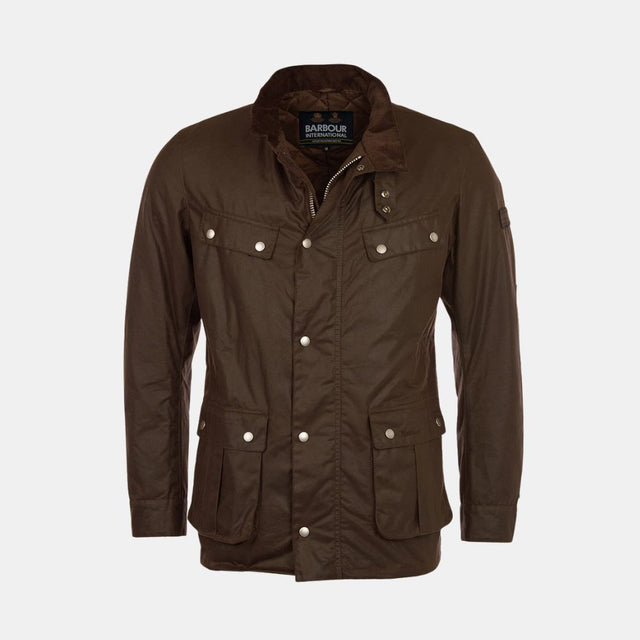 Barbour International Duke Waxed Jacket Bark